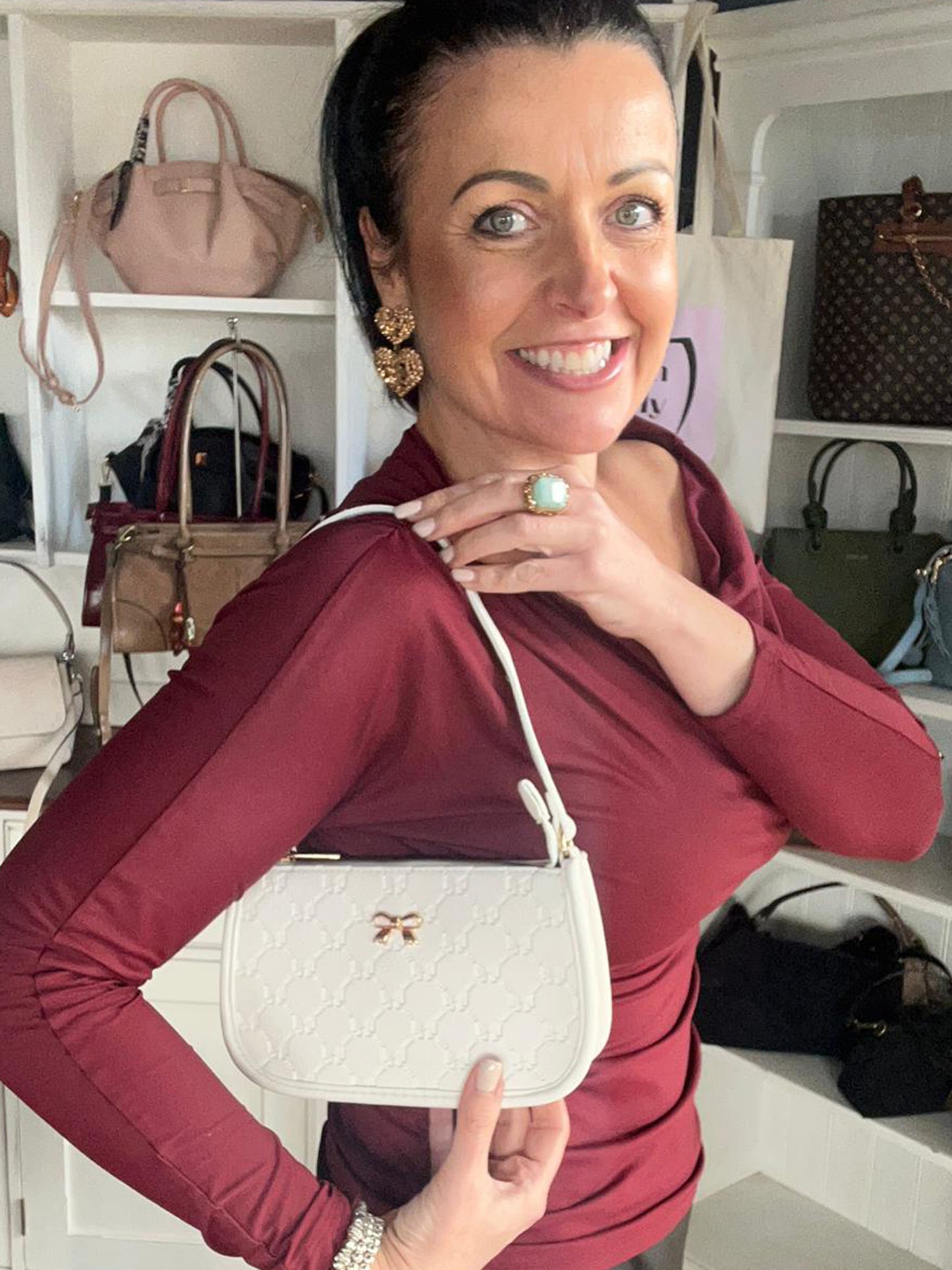 Holly - Small Faux Leather Shoulder Bag