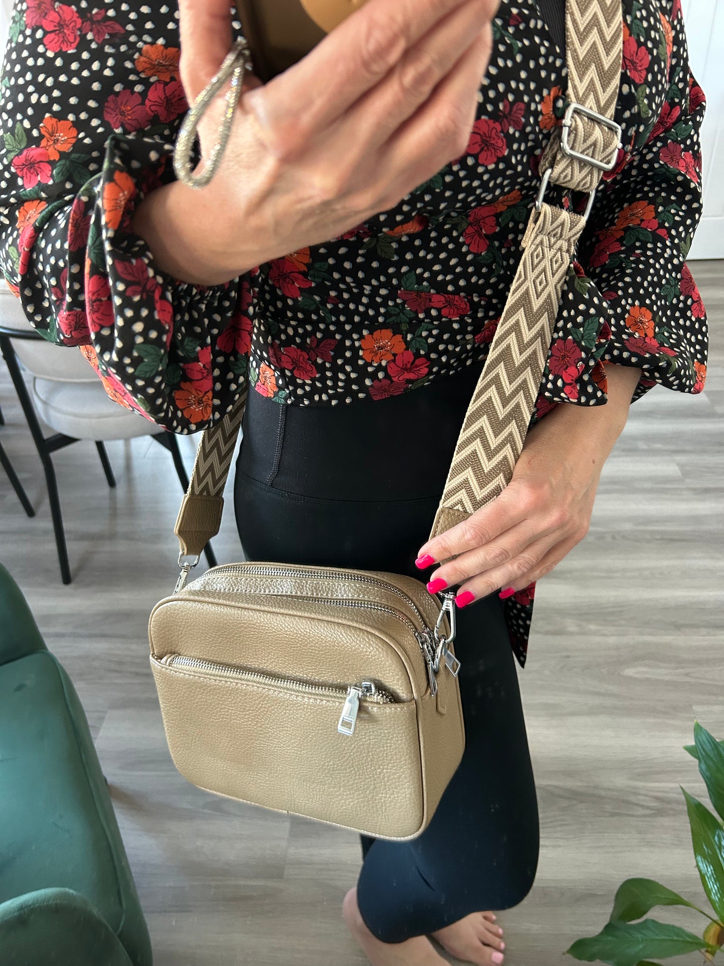 Anita - Aztec strap crossbody bag