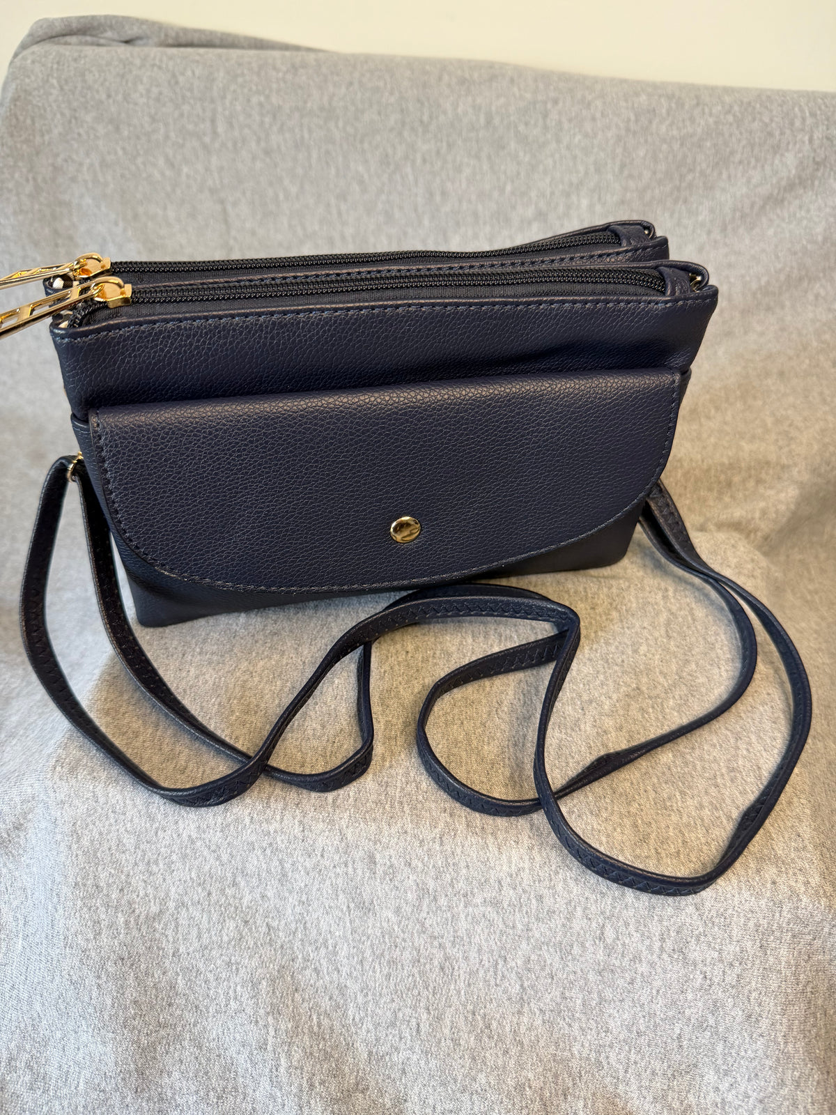 Jo-Jo - Faux Leather Clutch / Crossbody Bag