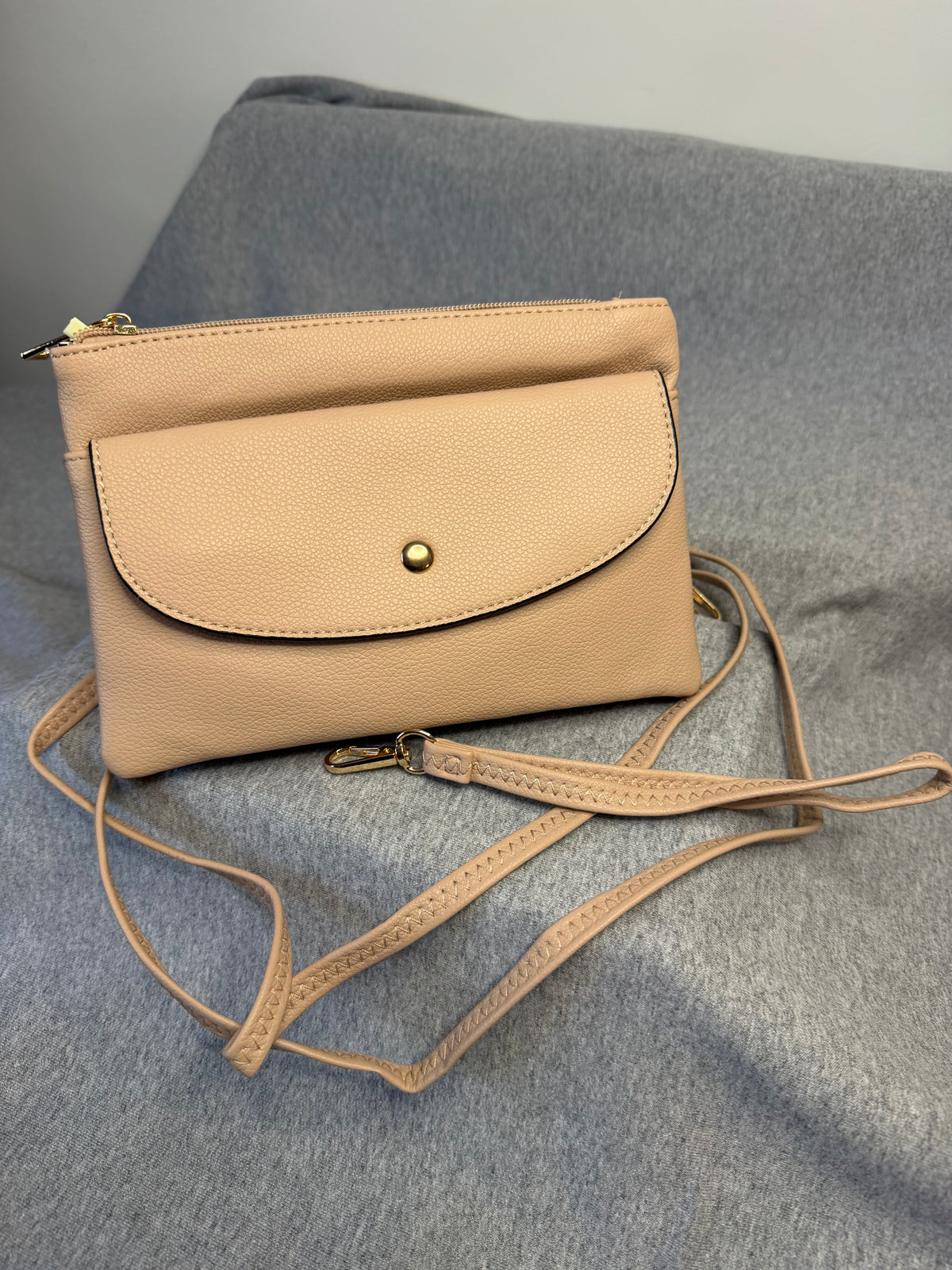 Jo-Jo - Faux Leather Clutch / Crossbody Bag