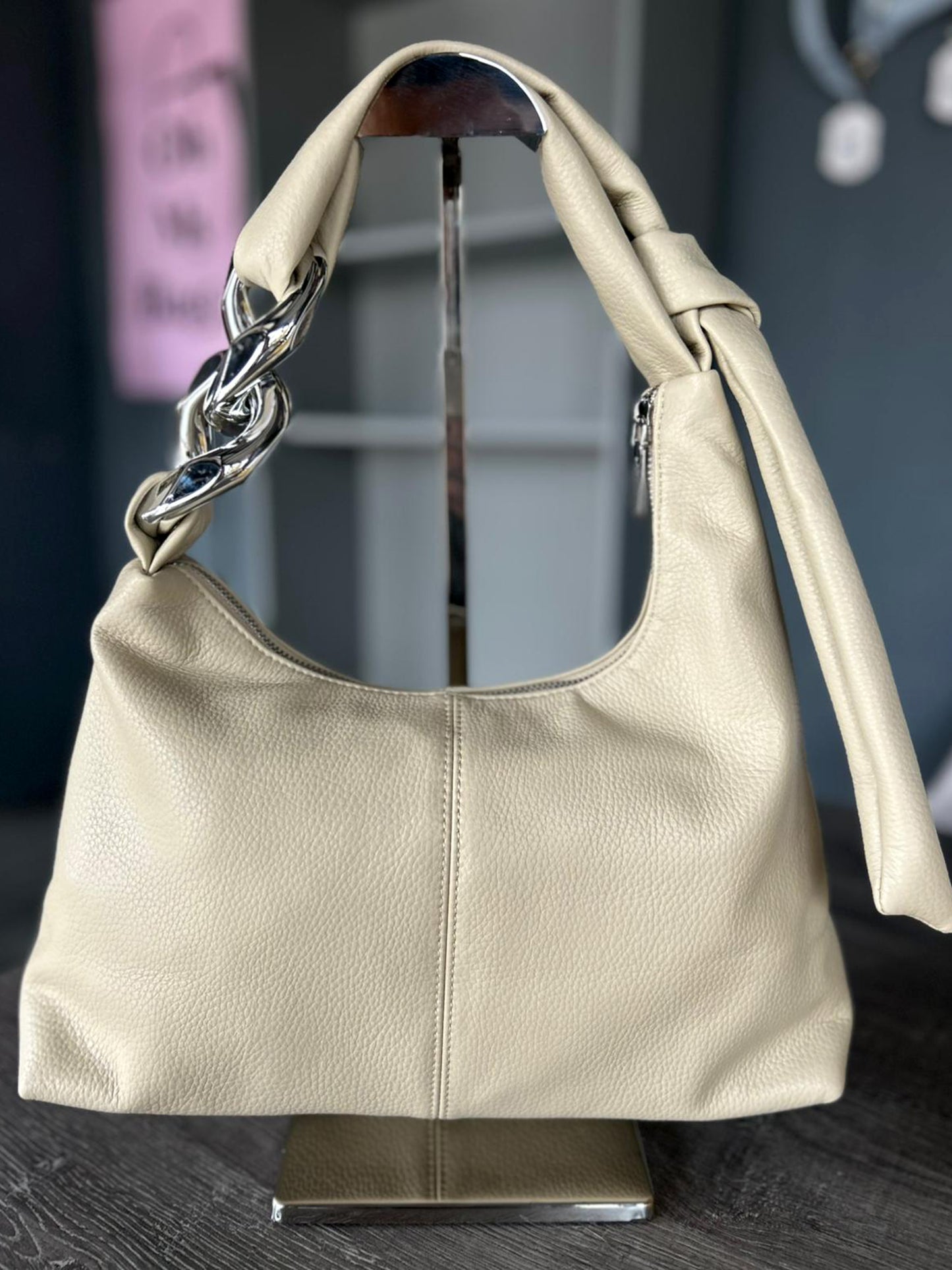 Jade - Soft Faux Leather Shoulder Bag