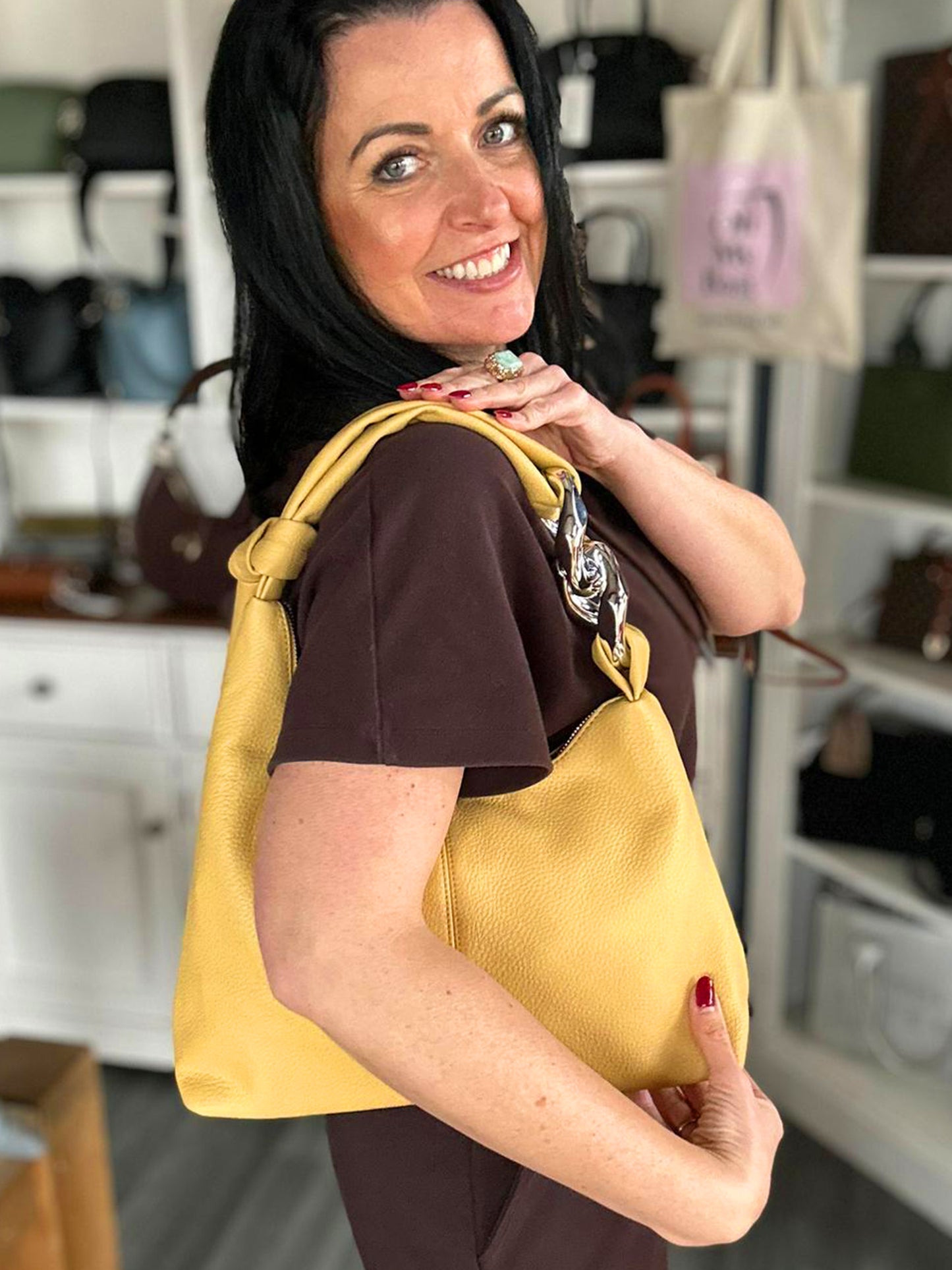 Jade - Soft Faux Leather Shoulder Bag