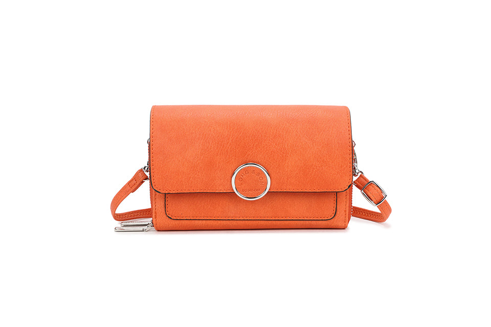 Dorothy - Small Faux Leather Crossbody Organiser Bag