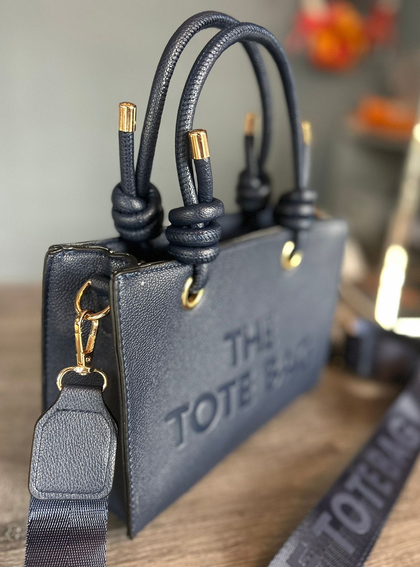 Katie - Knot Handle Tote Bag