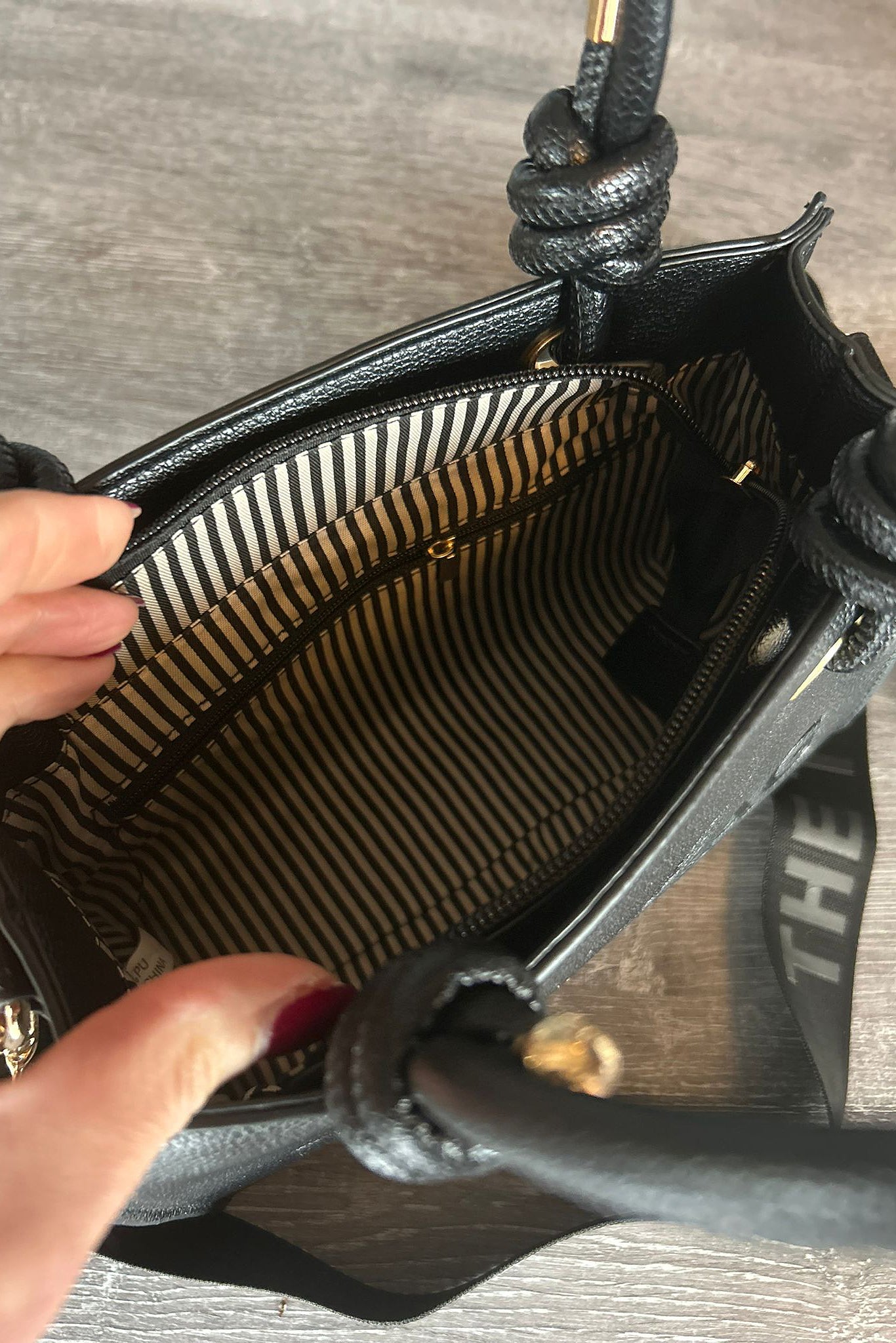 Katie - Knot Handle Tote Bag