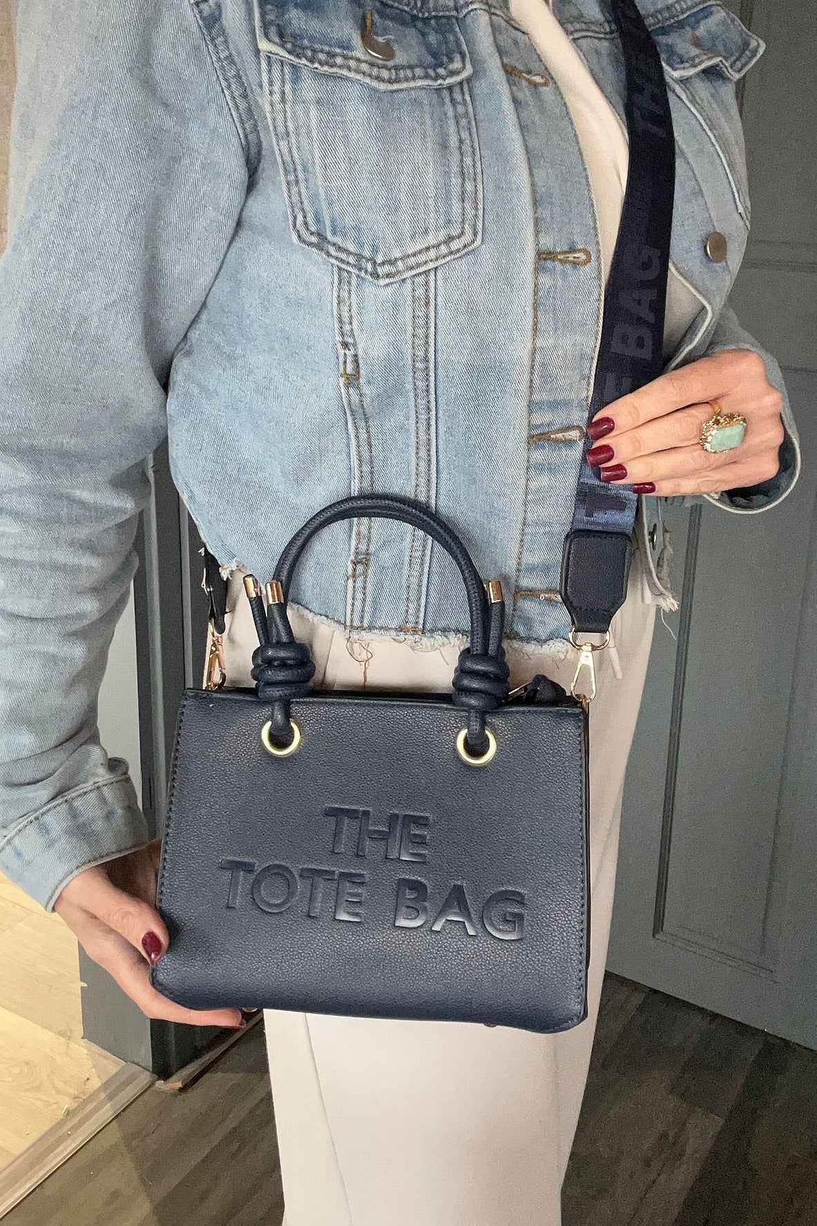 Katie - Knot Handle Tote Bag