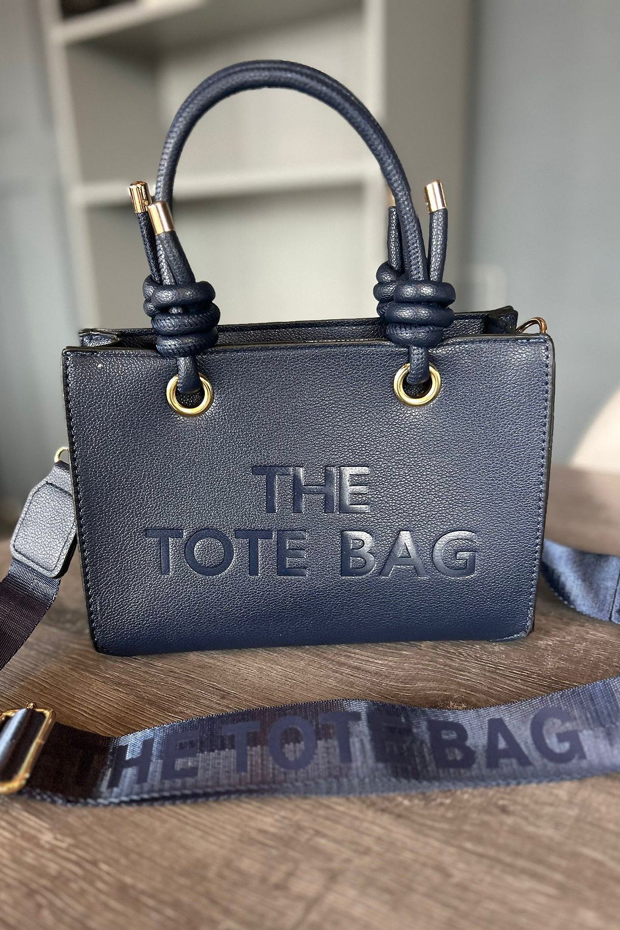 Katie - Knot Handle Tote Bag