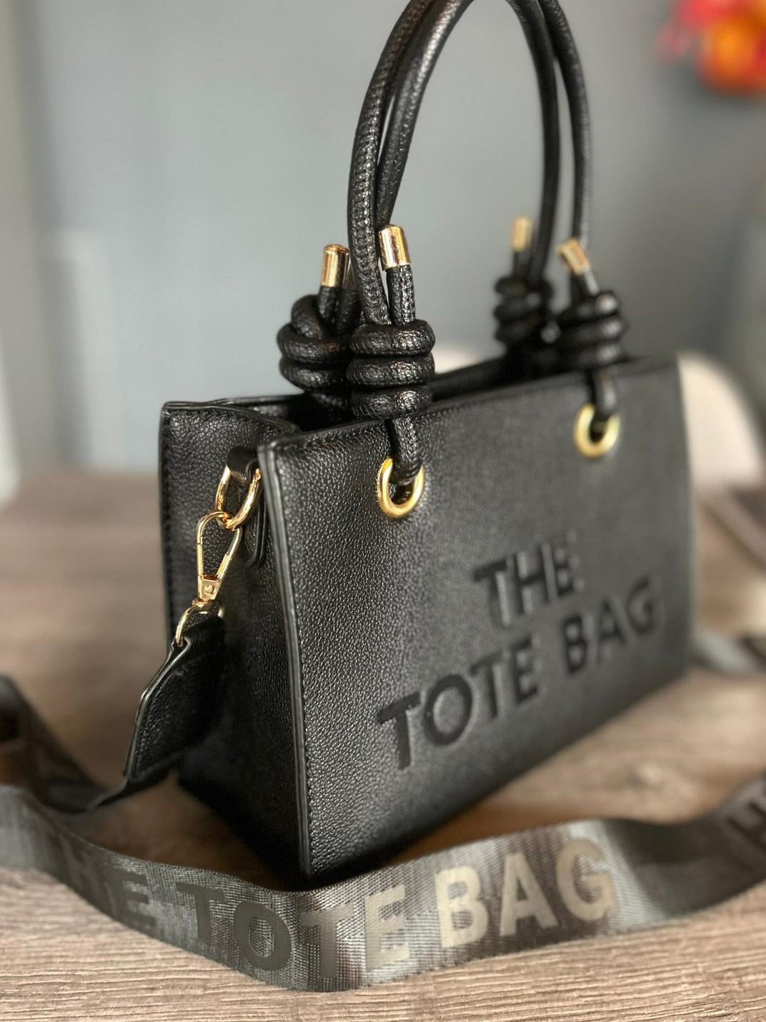 Katie - Knot Handle Tote Bag