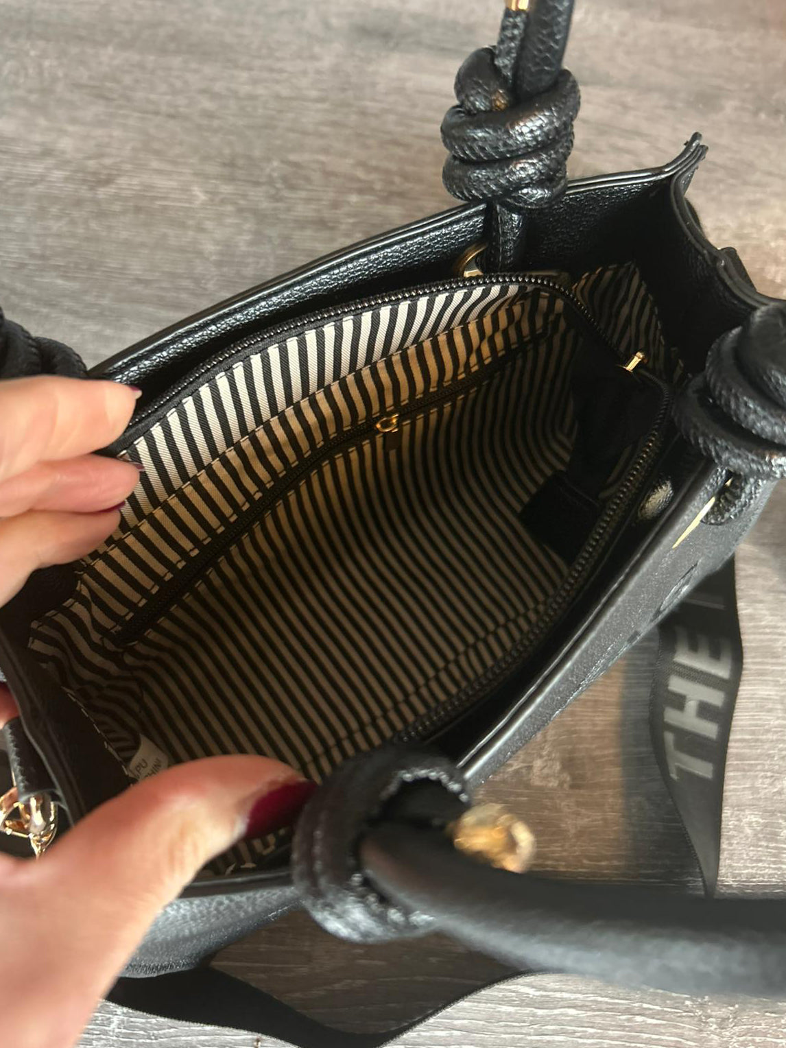 Katie - Knot Handle Tote Bag