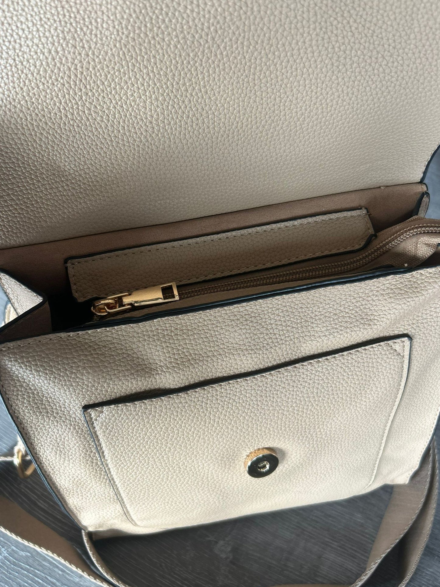 Layla - Soft faux leather messenger bag