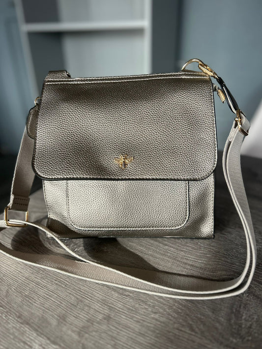 Layla - Soft faux leather messenger bag