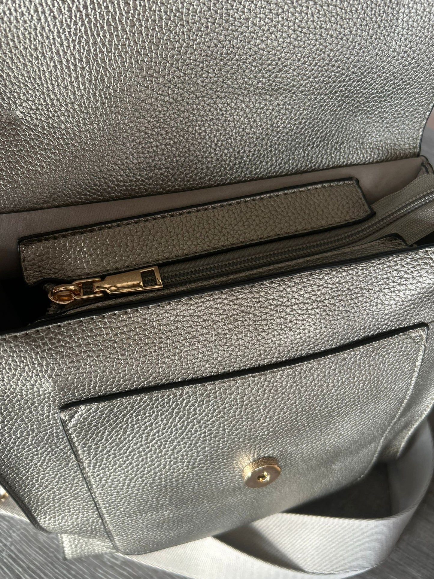 Layla - Soft faux leather messenger bag