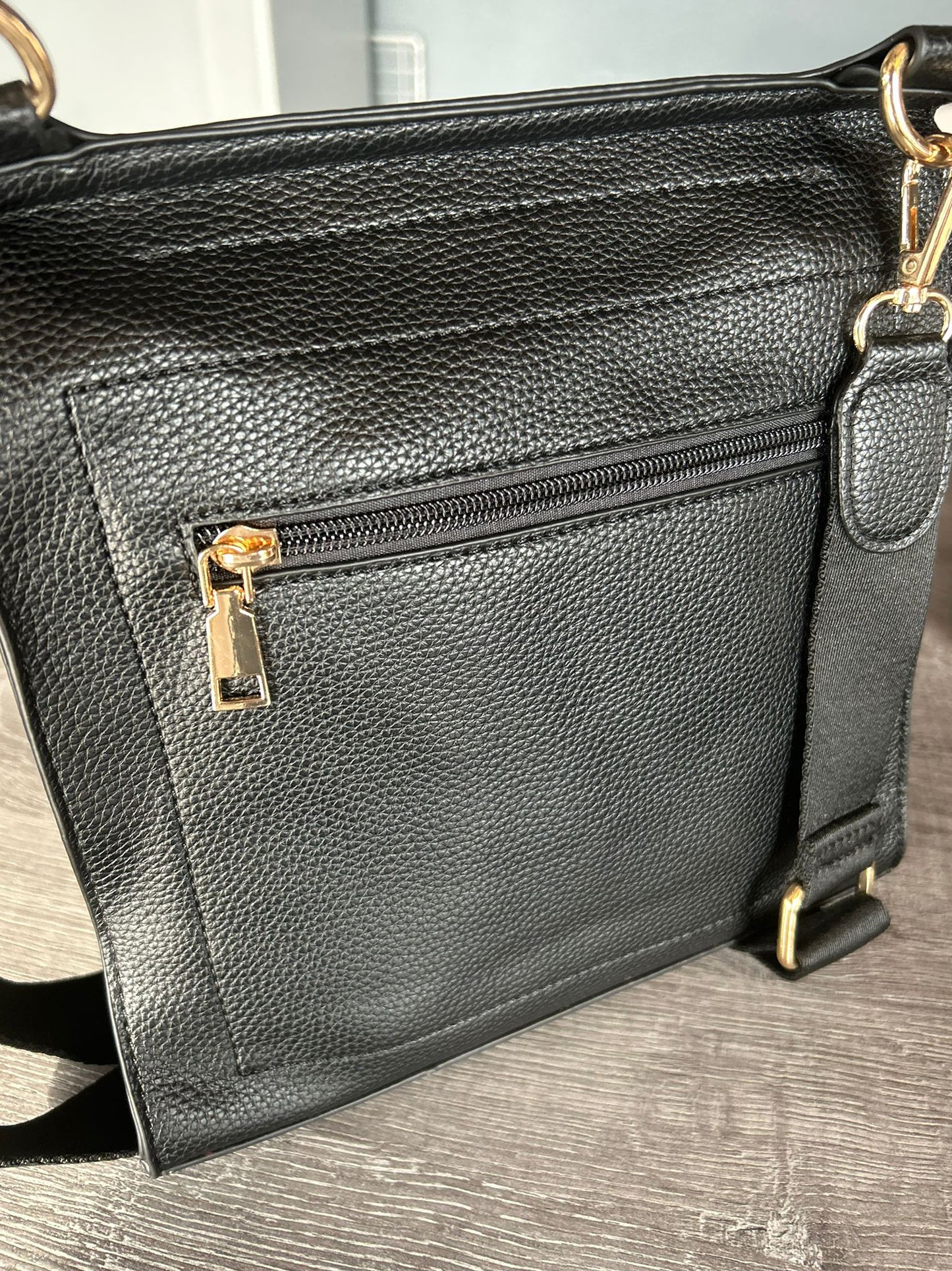 Layla - Soft faux leather messenger bag