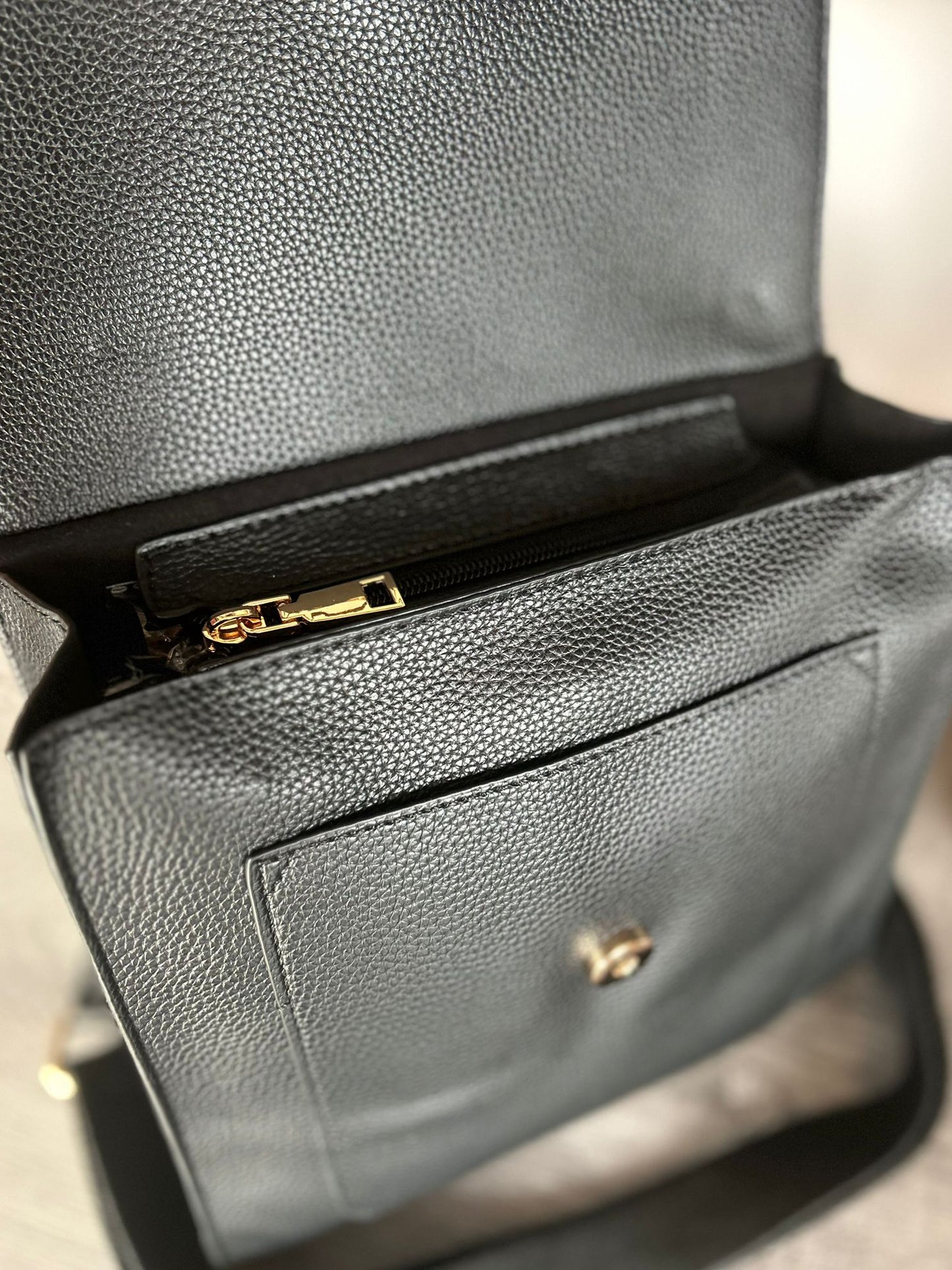 Layla - Soft faux leather messenger bag