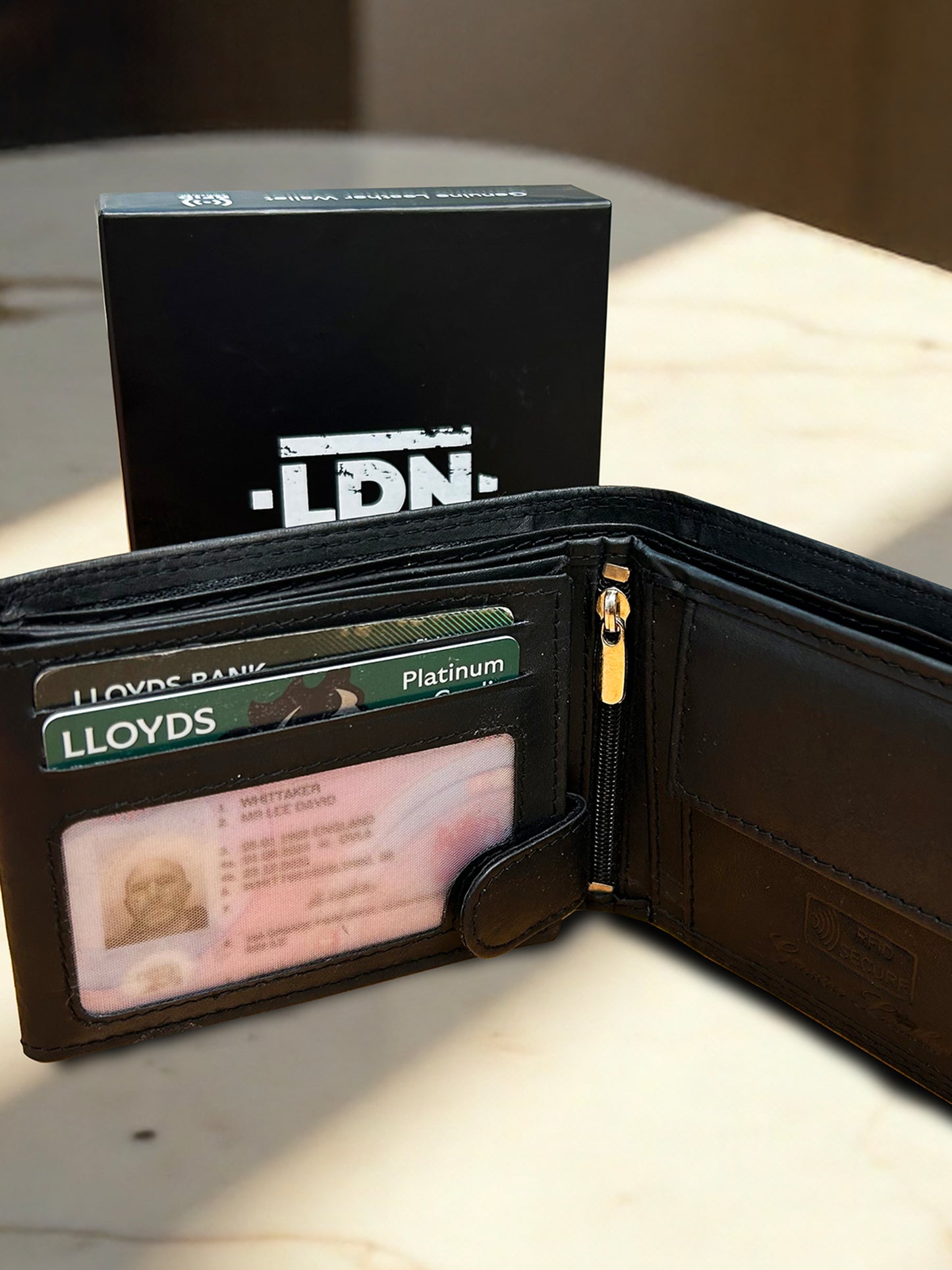 LDN Genuine Leather Wallet - RFID Protected