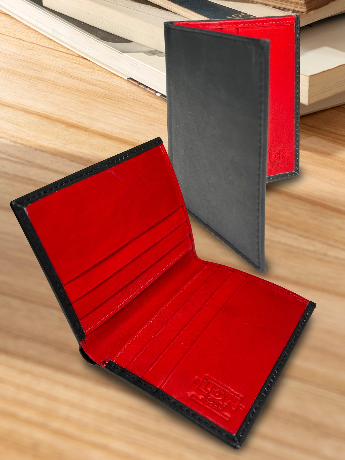 LDN Genuine Leather 2 Tone Slim Wallet - RFID Protected
