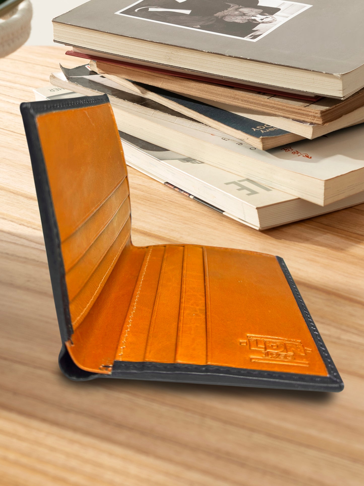LDN Genuine Leather 2 Tone Slim Wallet - RFID Protected