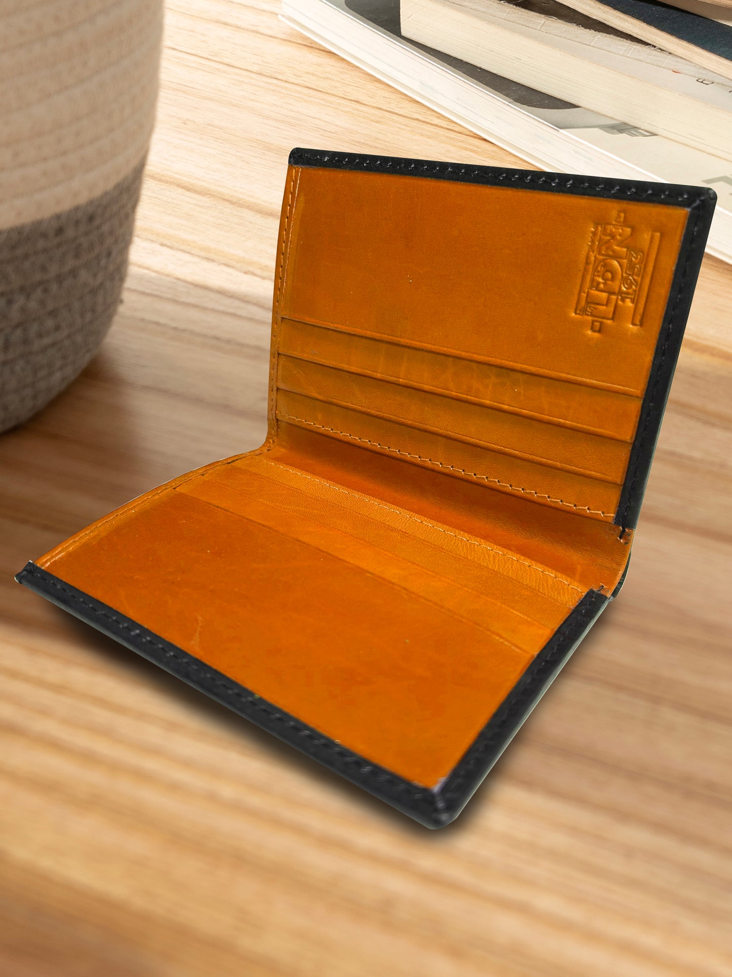 LDN Genuine Leather 2 Tone Slim Wallet - RFID Protected