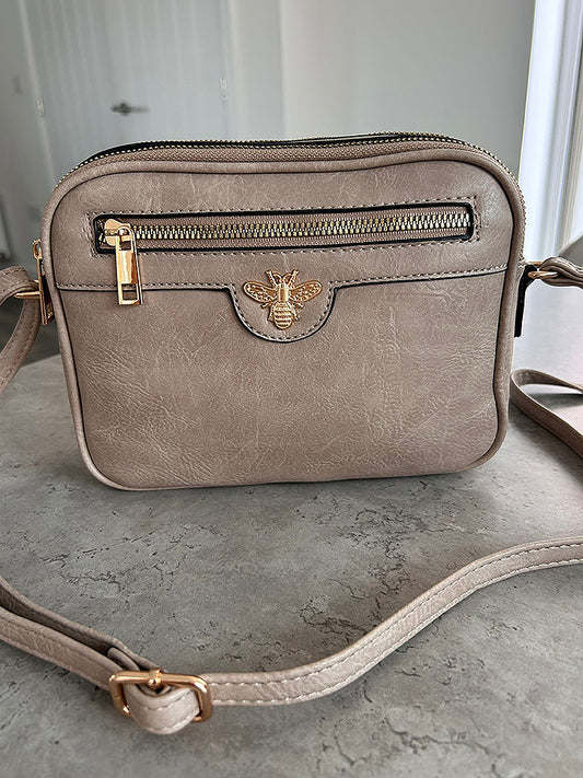 Leah - Faux Leather Small Crossbody Bag