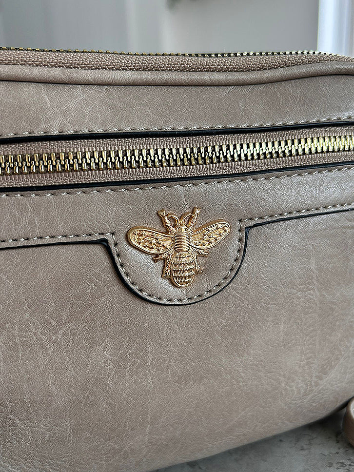 Leah - Faux Leather Small Crossbody Bag