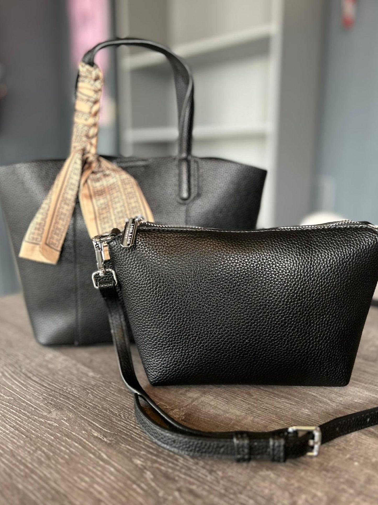 Lily - Soft Faux Leather 2 Bag Set