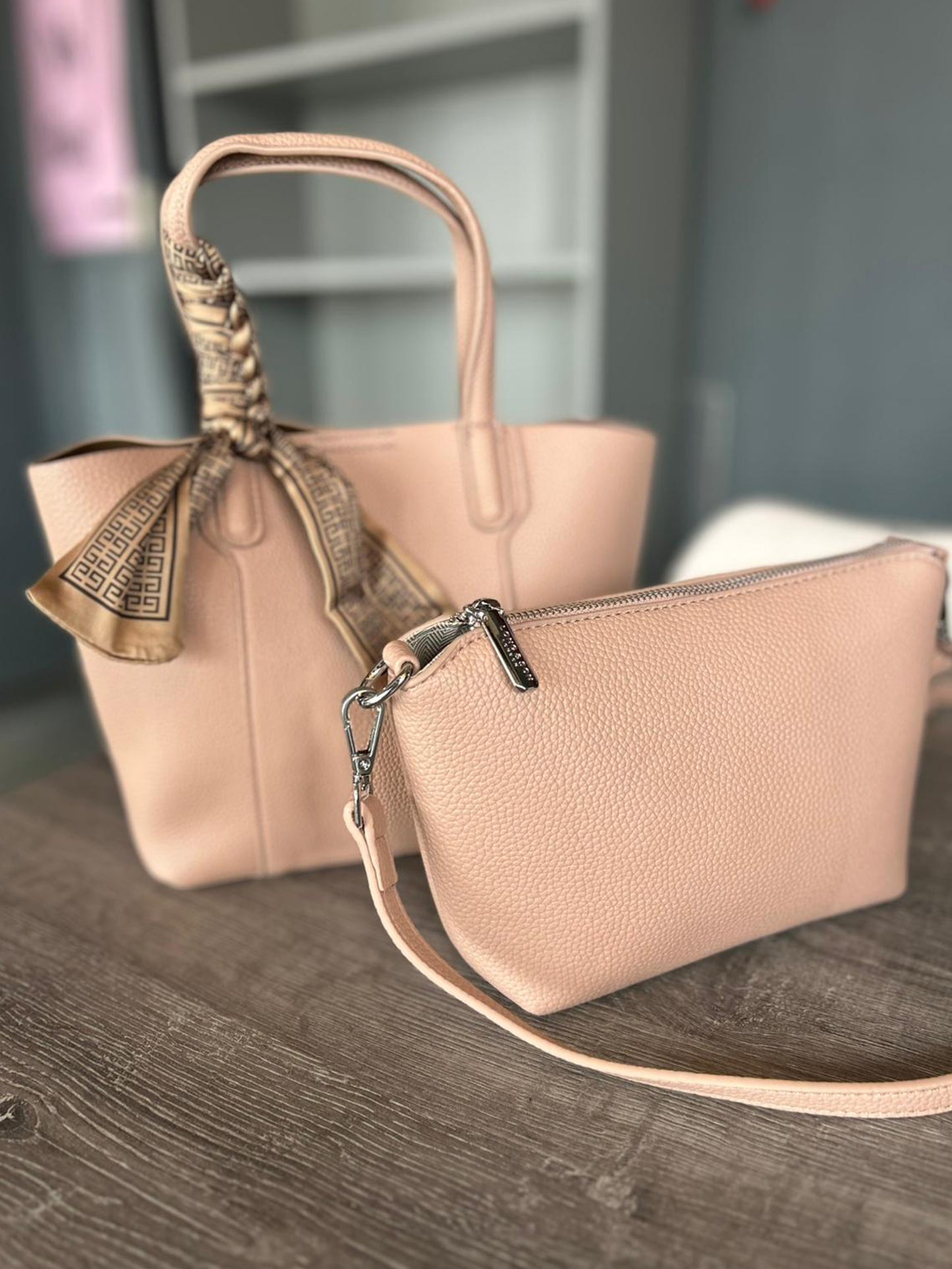 Lily - Soft Faux Leather 2 Bag Set