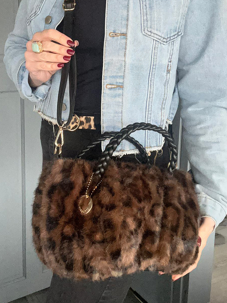 Maddison - Faux fur small crossbody bag