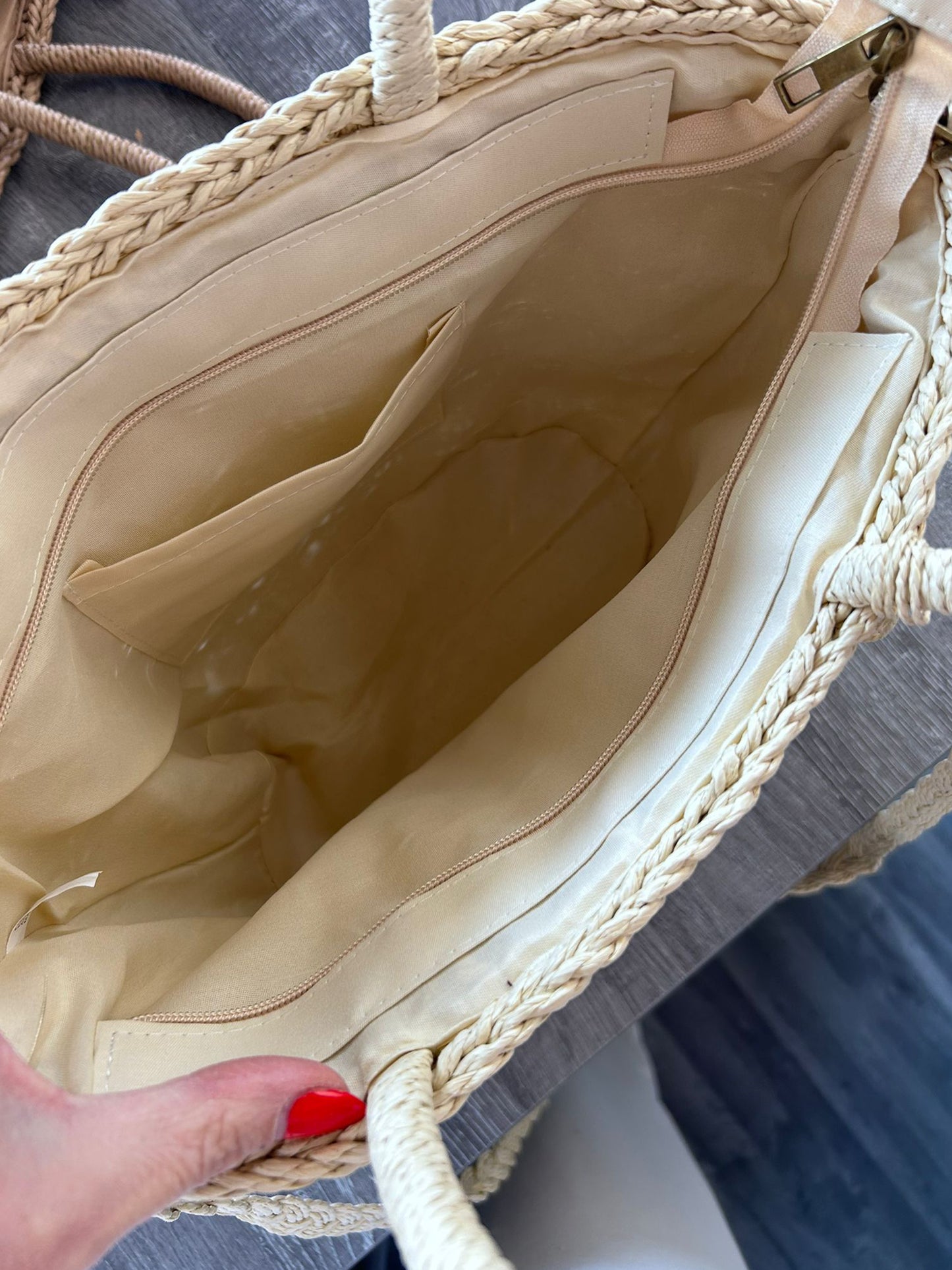 Martina - Medium Woven Basket Bag
