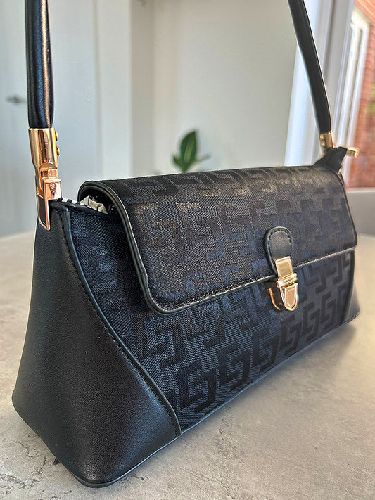 Megan - Clip Top Shoulder Bag