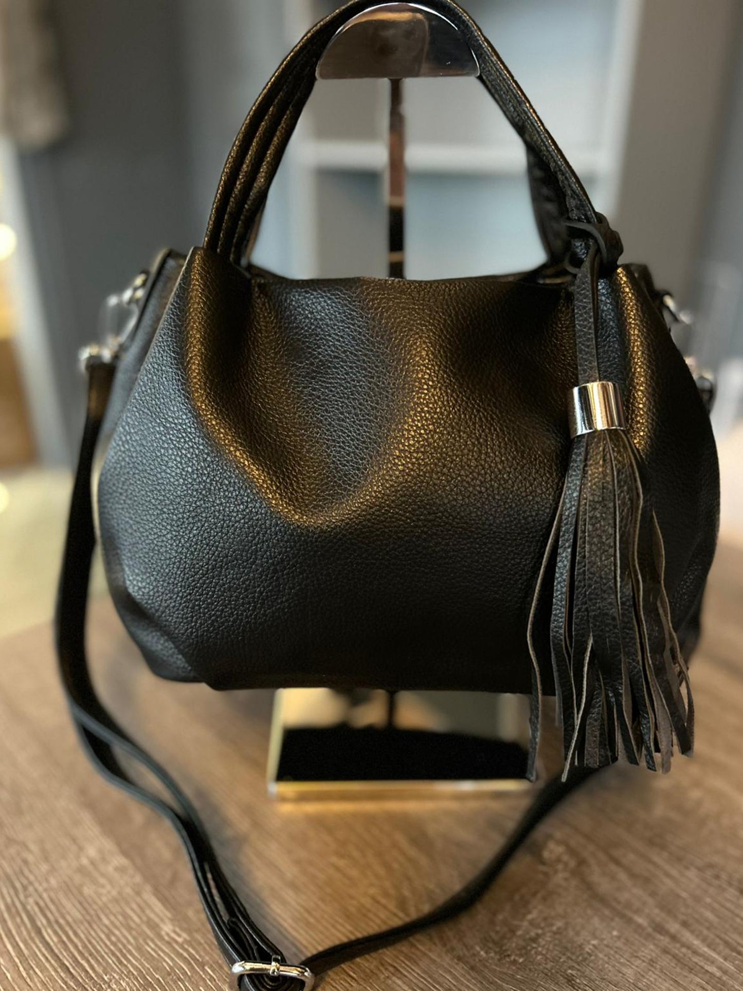 Mia - Faux Leather Soft Grab / Crossbody Bag