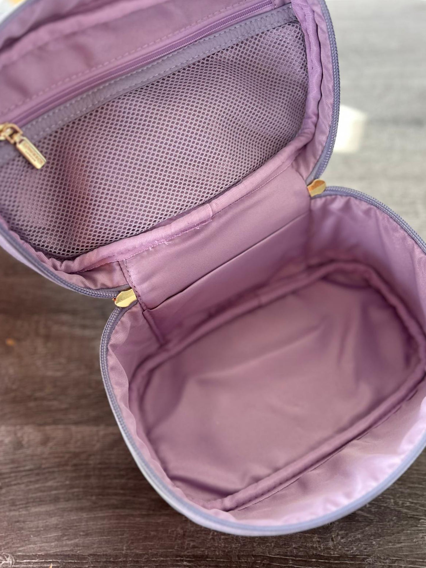 Nancy - Faux Leather Cosmetics Bag