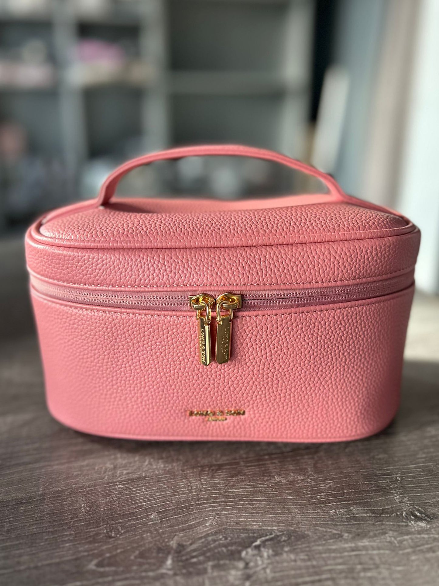 Nancy - Faux Leather Cosmetics Bag