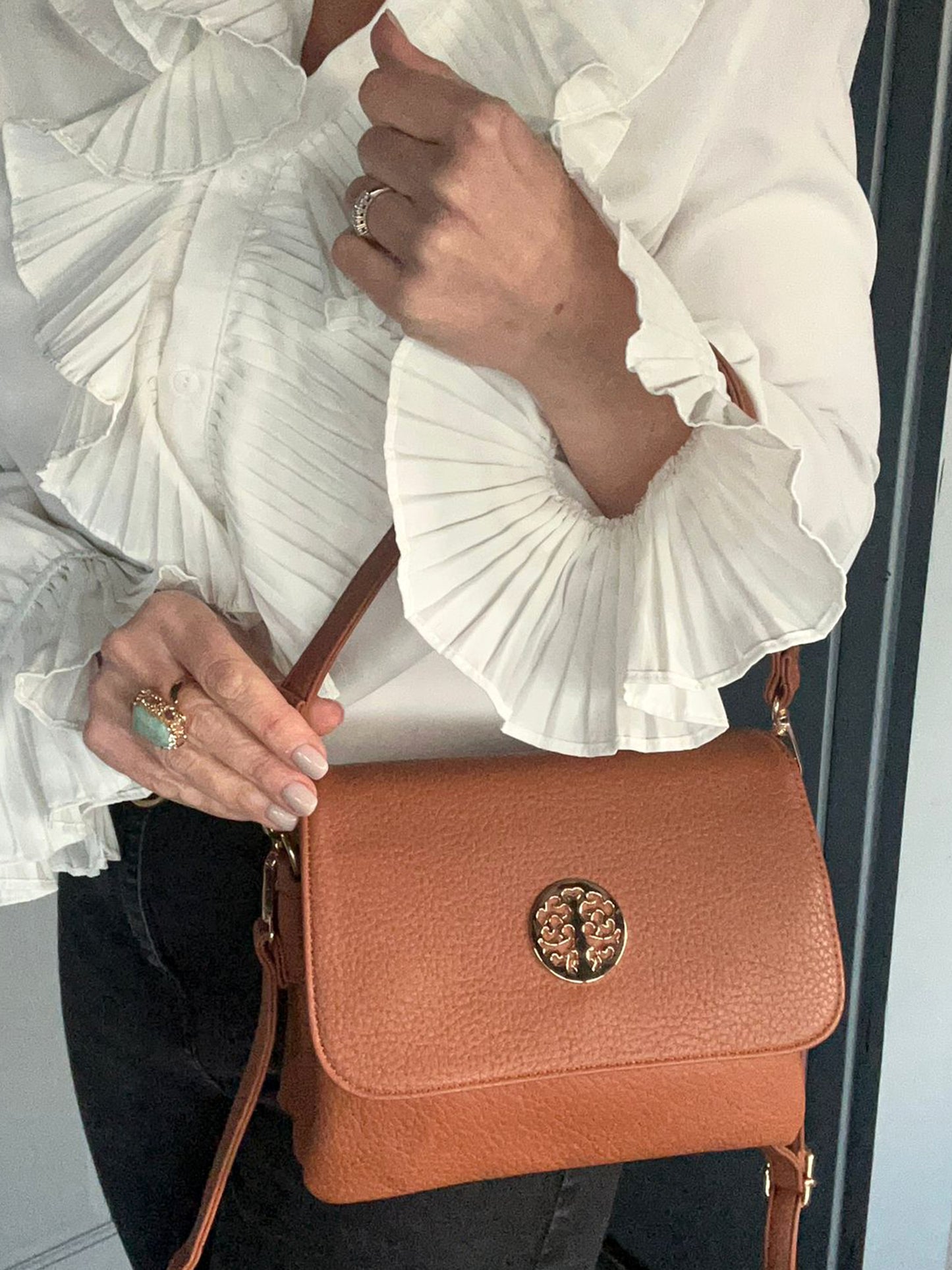 Nicola - Soft Faux Leather Shoulder / Crossbody Bag