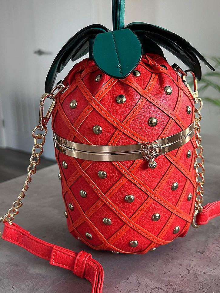 Pineapple - Faux Leather Bag