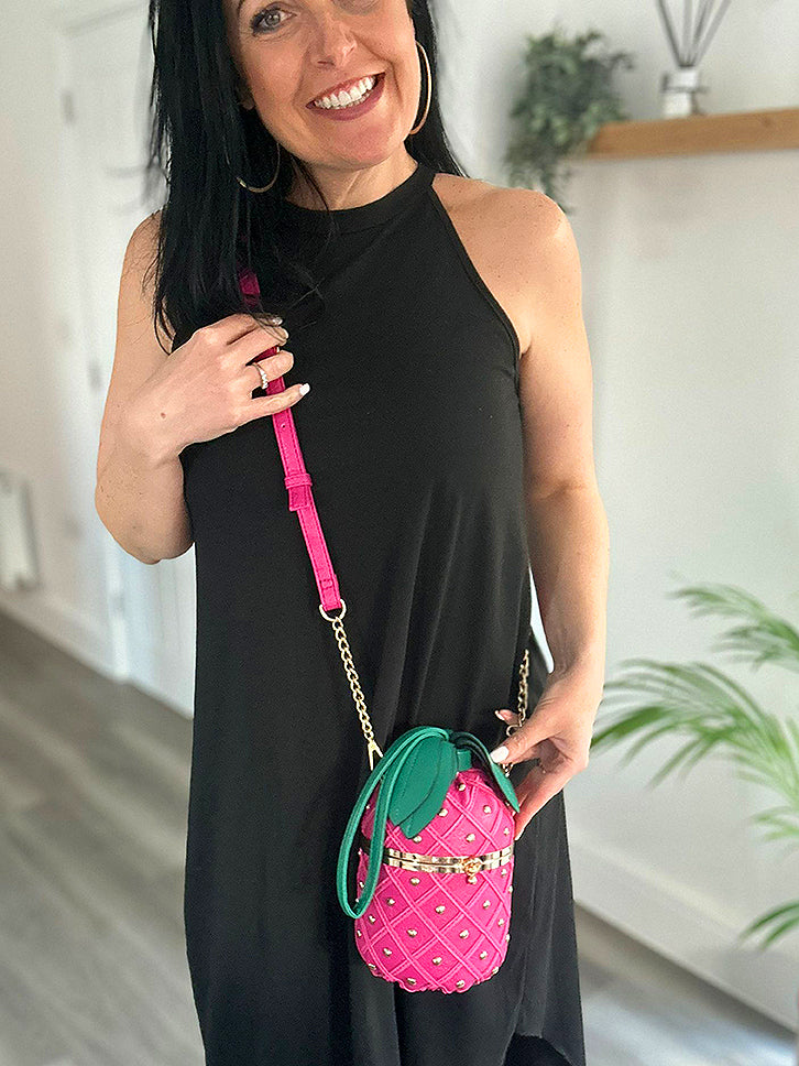 Pineapple - Faux Leather Bag