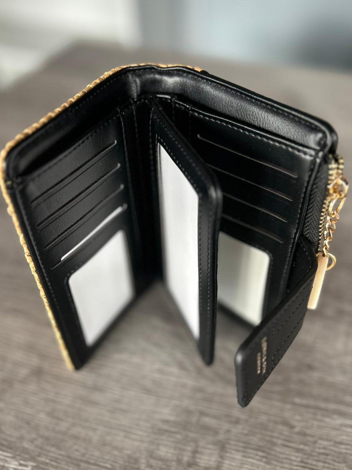 Raffia Style Faux Leather Purse