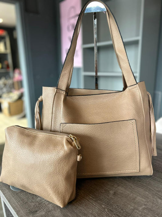 Sheridan - Soft Faux Leather Slouch Bag