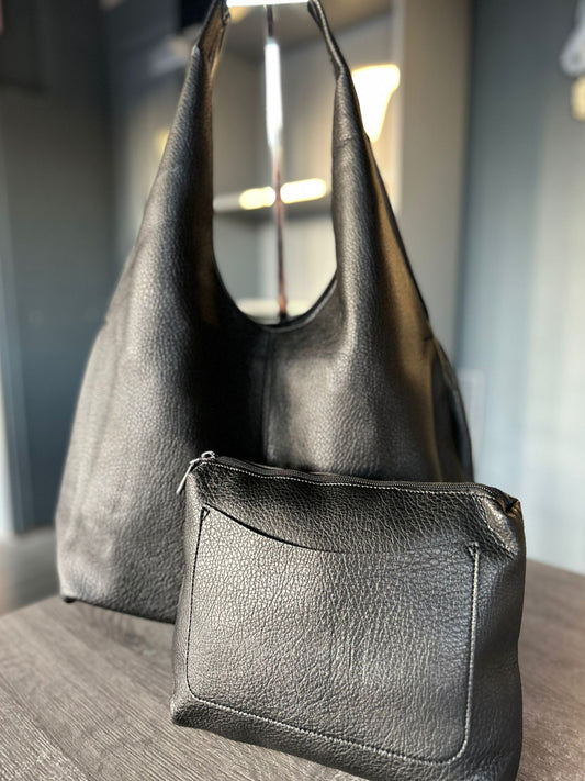 Sophia - Soft Slouch Shoulder Bag with Bag Insert