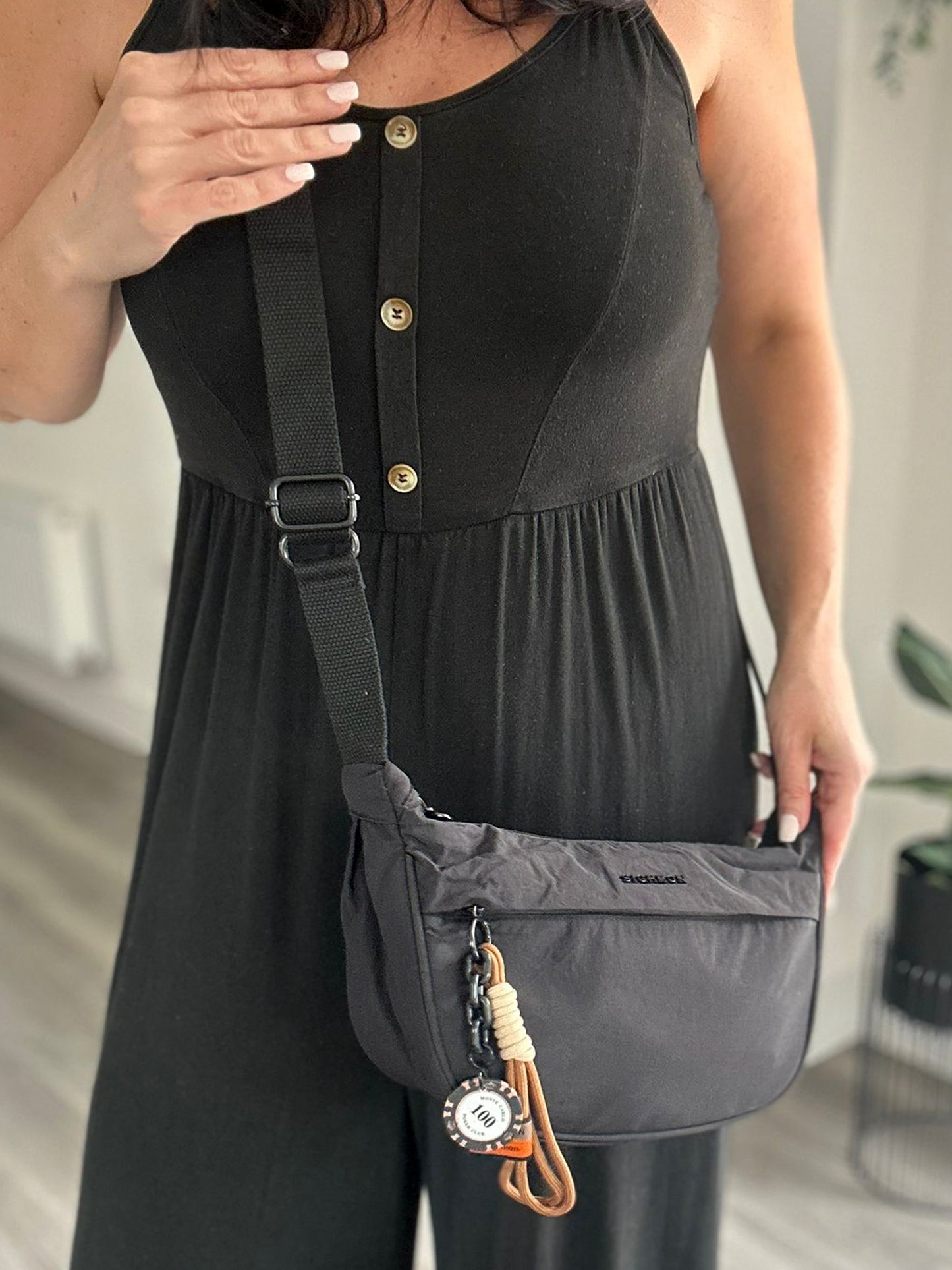 Toni - Nylon Sling Crossbody Bag
