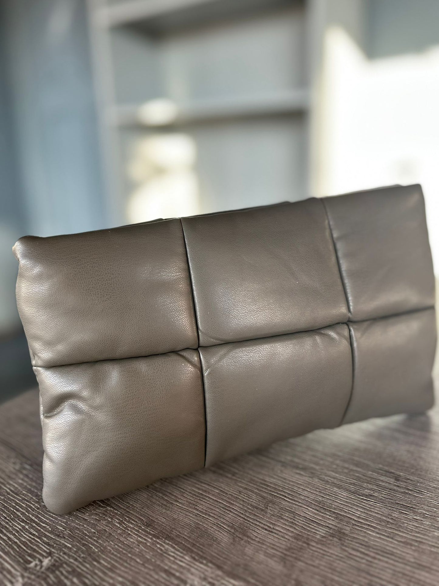 Tori - Faux Leather Soft Quilted Clutch Bag