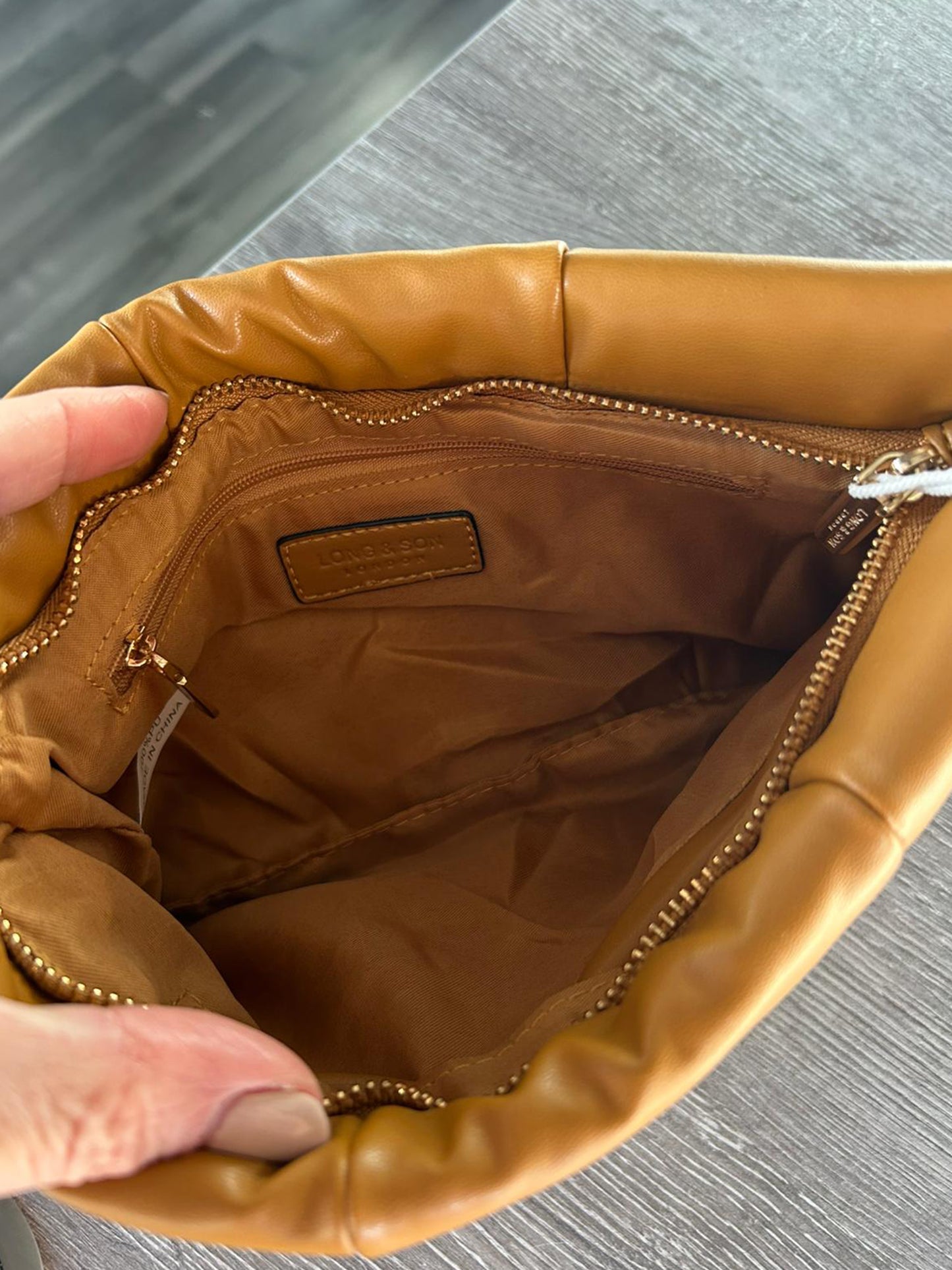 Tori - Faux Leather Soft Quilted Clutch Bag