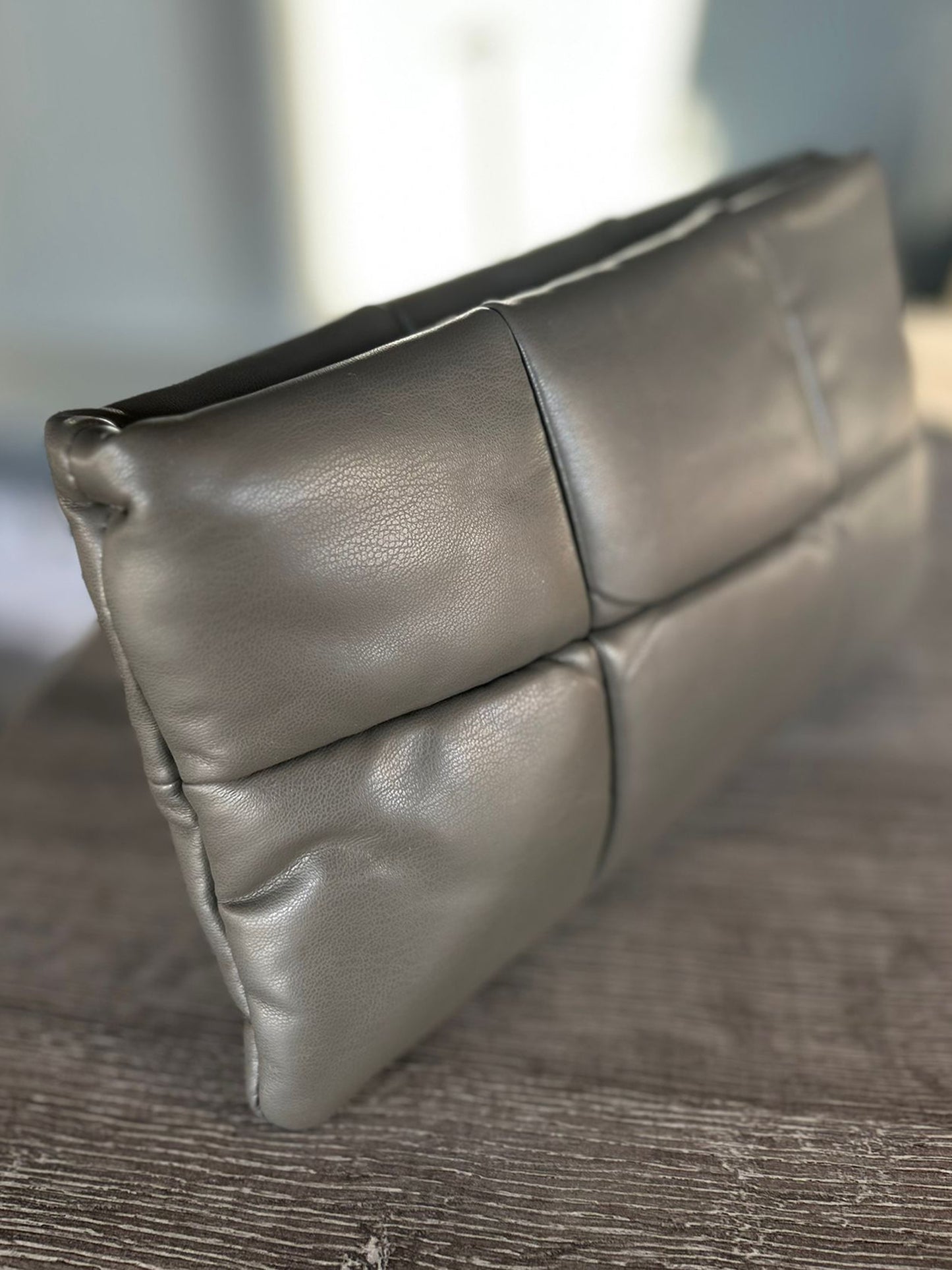 Tori - Faux Leather Soft Quilted Clutch Bag