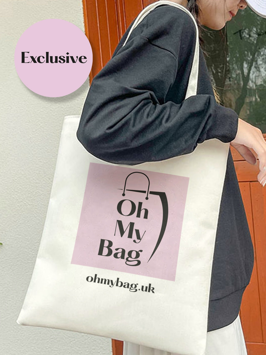 EXCLUSIVE! Oh My Bag recycled cotton tote shopper bag