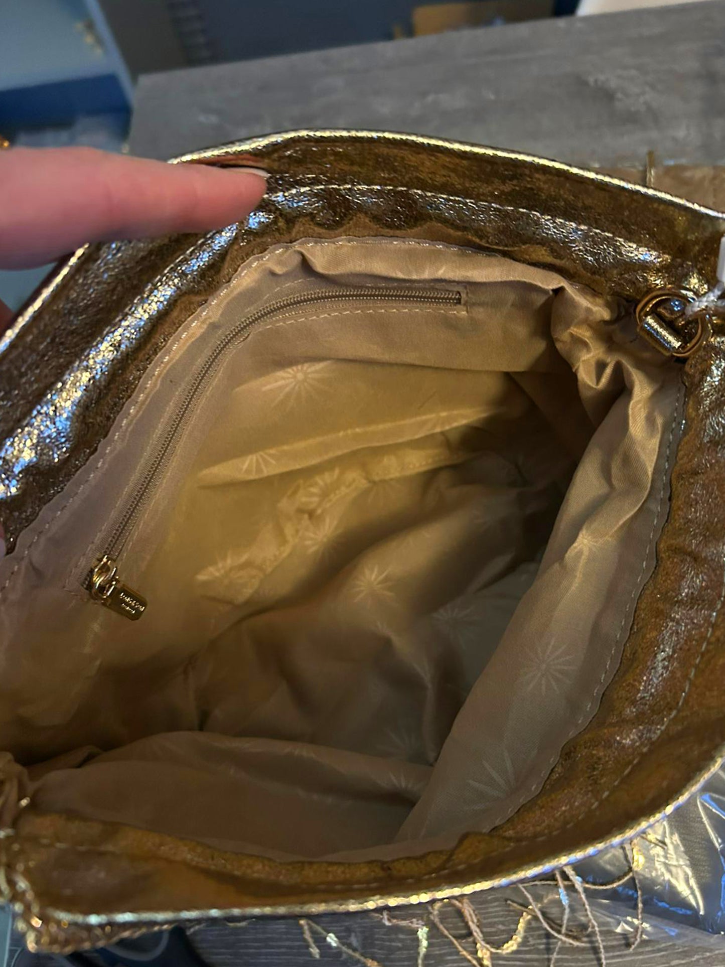 Trixi - Gold Sequinned Crossbody / Party Bag