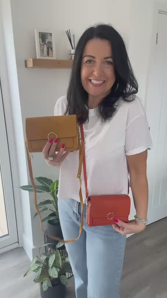 Dorothy - Small Faux Leather Crossbody Organiser Bag