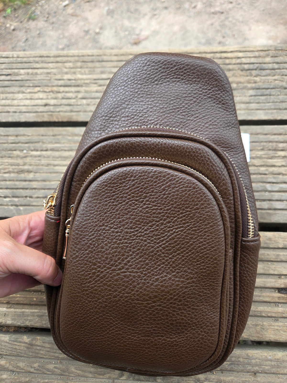 Heidi - Faux Leather Crossbody Backpack