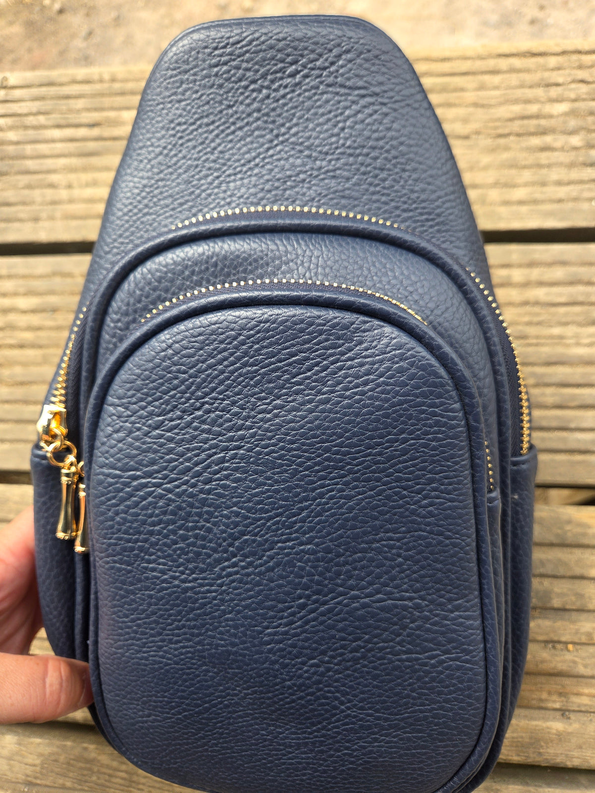 Heidi - Faux Leather Crossbody Backpack
